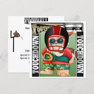 Invitation de Football Père Noël