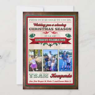 Invitation de football personnalisée Teri K pour N