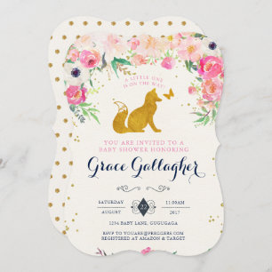 Invitation de Fox Baby shower
