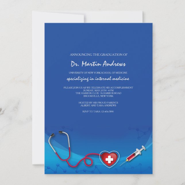 Invitation de frontière médicale (Devant)