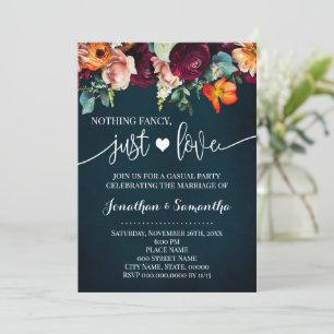 Invitation de fuite amoureuse Wine Nothing Fancy J