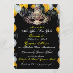 Invitation de gala de réveillon de la Saint