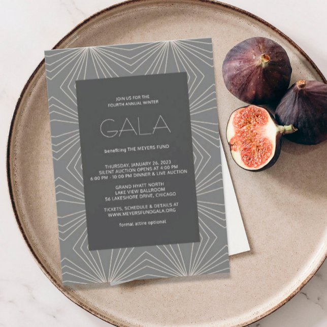 Invitation de gala géométrique moderne (Créateur téléchargé)