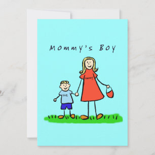 Invitation de garçon de maman (Cheveux blond)