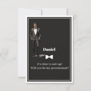 Invitation de garçon d'honneur de mariage