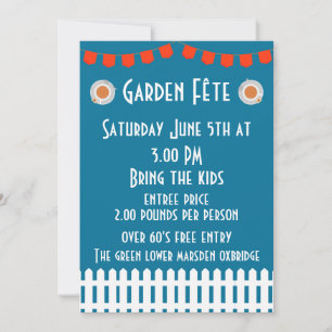 Invitation de Garden Fete