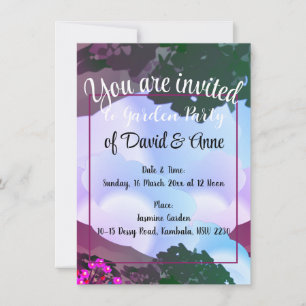Invitation de Garden Party