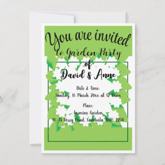Invitation de Garden Party