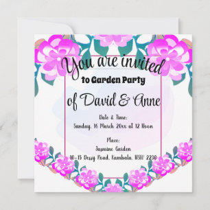 Invitation de Garden Party