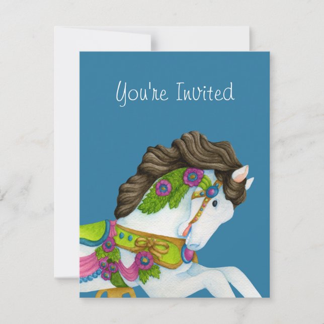 Invitation de Gayle Carousel Horse (Devant)
