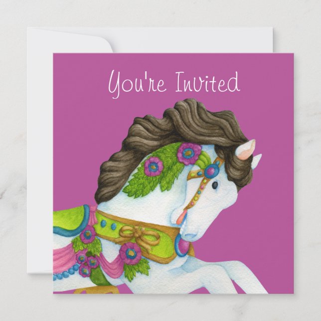 Invitation de Gayle Carousel Horse (Devant)