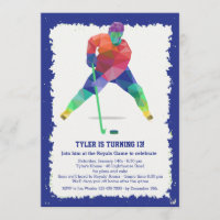 Invitation de Geometrics d'hockey