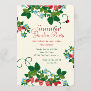 Invitation de gisement de fraise