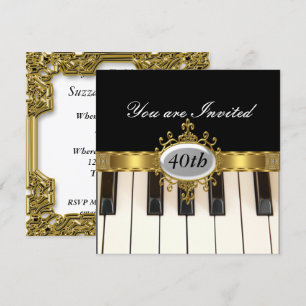 Invitation de glamour de fête d'anniversaire en no