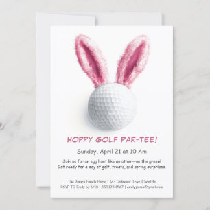 Invitation de golf Pâques Par-TEE