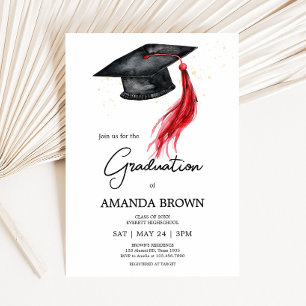 Invitation de Grad Casquette Grad Moderne