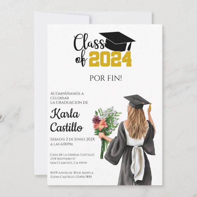 invitation de graduation 2024 (Devant)