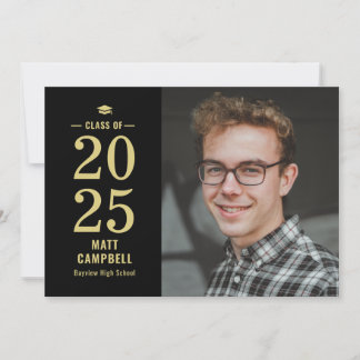 Invitation de Graduation de couleur modifiable de 