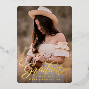 Invitation de graduation en gros titre