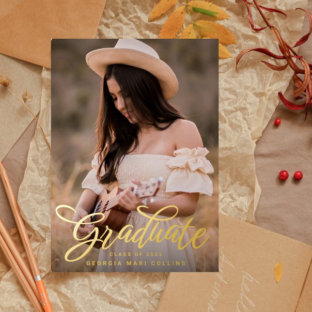 Invitation de graduation en gros titre (Créateur téléchargé)