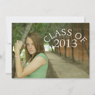 Invitation de graduation en typographie courbe tur