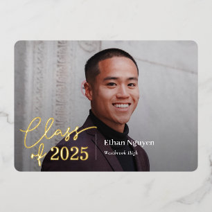 Invitation de graduation Foil I tout simplement co