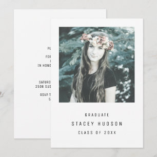 Invitation de graduation simple et moderne
