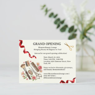Invitation de Grand Ouverture de Salon de Beauté