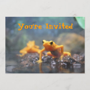 Invitation de grenouille de dard de poison