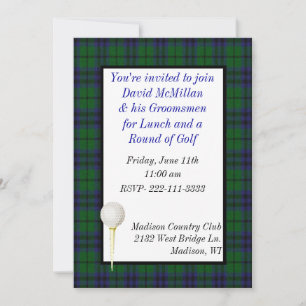 Invitation de Groom's Golf Party