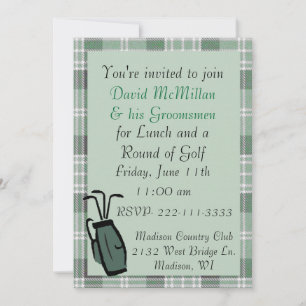 Invitation de Groom's Golf Party