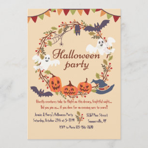 Invitation de guirlande de Halloween