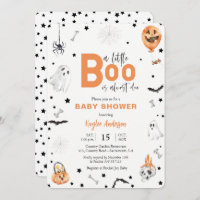 Invitation de Halloween Baby shower Little Boo