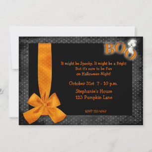 Invitation de Halloween Boo
