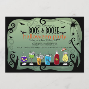 Invitation de Halloween HUE et de BOISSON