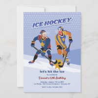 Invitation de hockey sur glace
