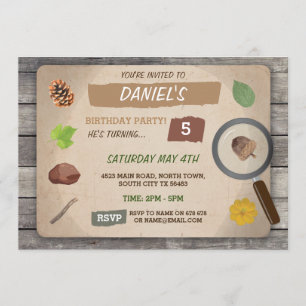 INVITATION DE JARDIN DE PARTIE D'ANNIVERSAIRE DE