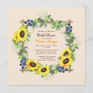 Invitation de jardin d'été