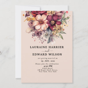 Invitation de jardin floral vert eucalyptus verdur