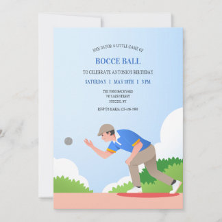 Invitation de jeu de boules