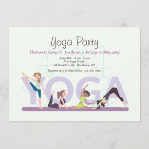 Invitation de jeunes filles au yoga