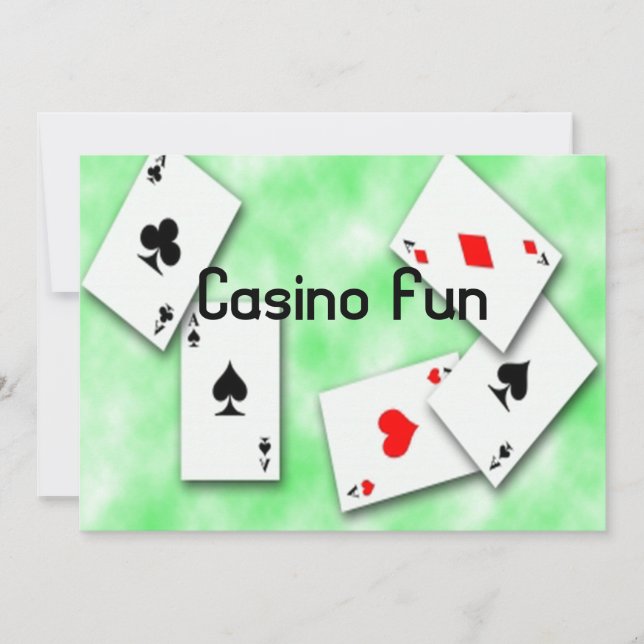 Invitation de jeux de casino (Devant)