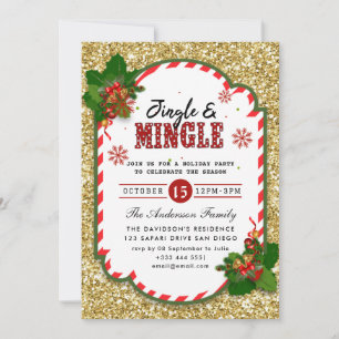 Invitation de Jingle & Mingle Holiday Party