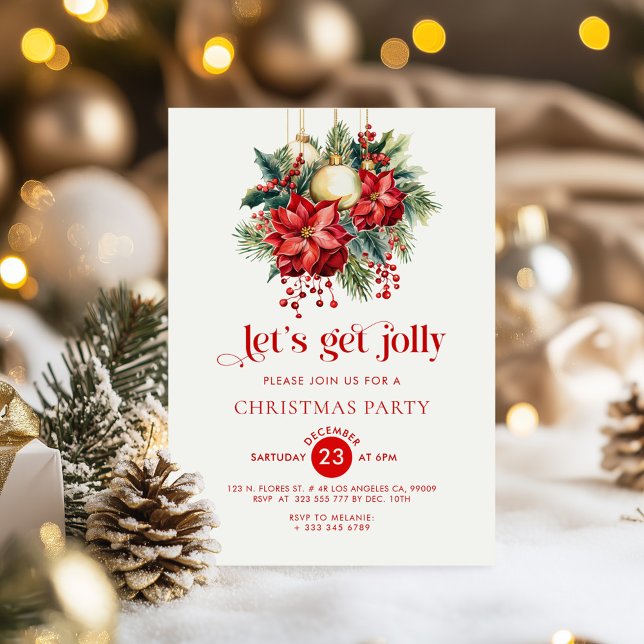 Invitation de Jolly Christmas Party (Créateur téléchargé)