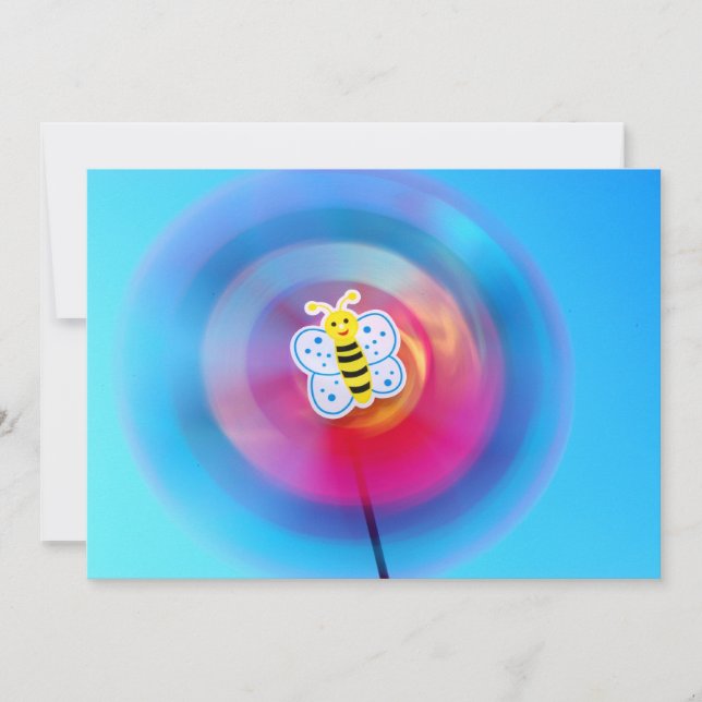 Invitation de jouet Pinwheel (Devant)