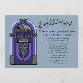 Invitation de juke-box
