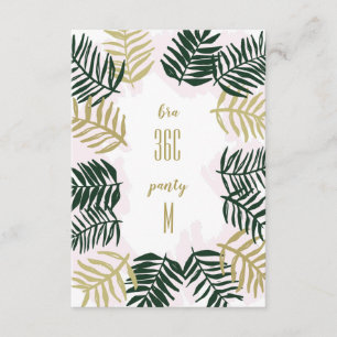 Invitation de la Bachelorette Palm Getaway Inserti