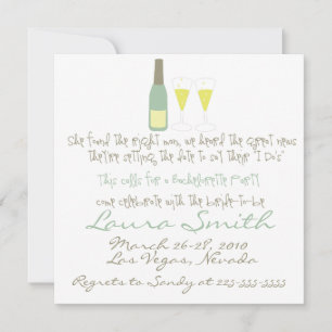 Invitation de la Bachelorette Party