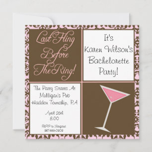 Invitation de la Bachelorette Party