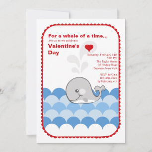 Invitation de la baleine de Valentine